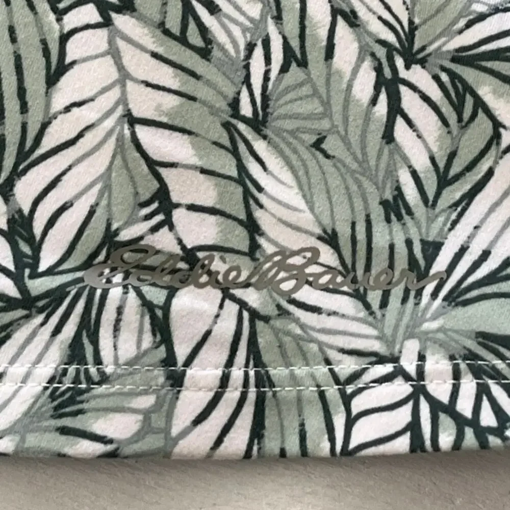 Eddie Bauer Faux Wrap Skirt Womens Size XL Walking Stretch Soft Tropical Tennis